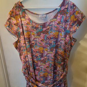 Colorful Mushroom Patterned Women's Maxi Dress